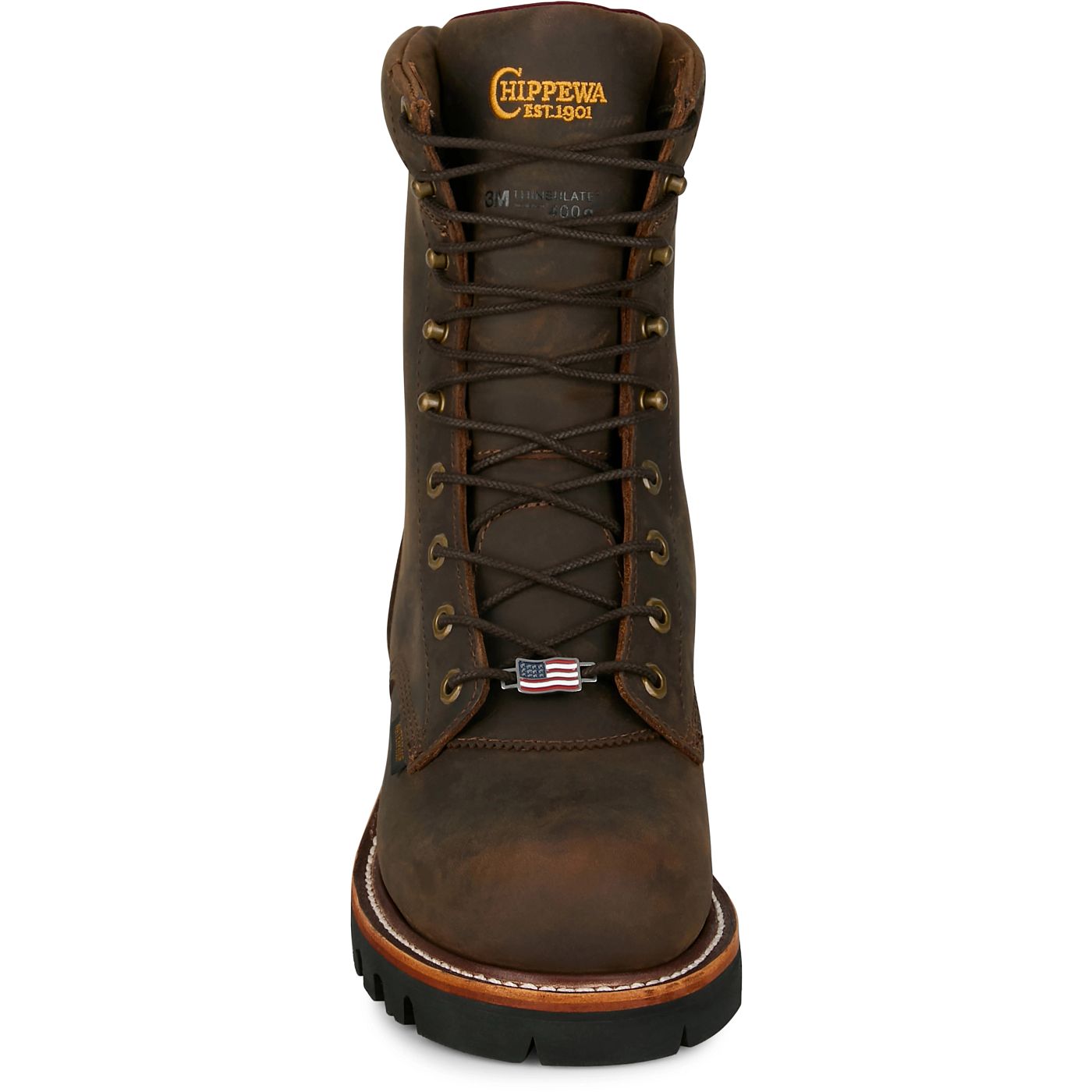 Chippewa Men's Super Logger 9" Waterproof Insulated Steel Toe - Aged Bark (SL5405) - View 7