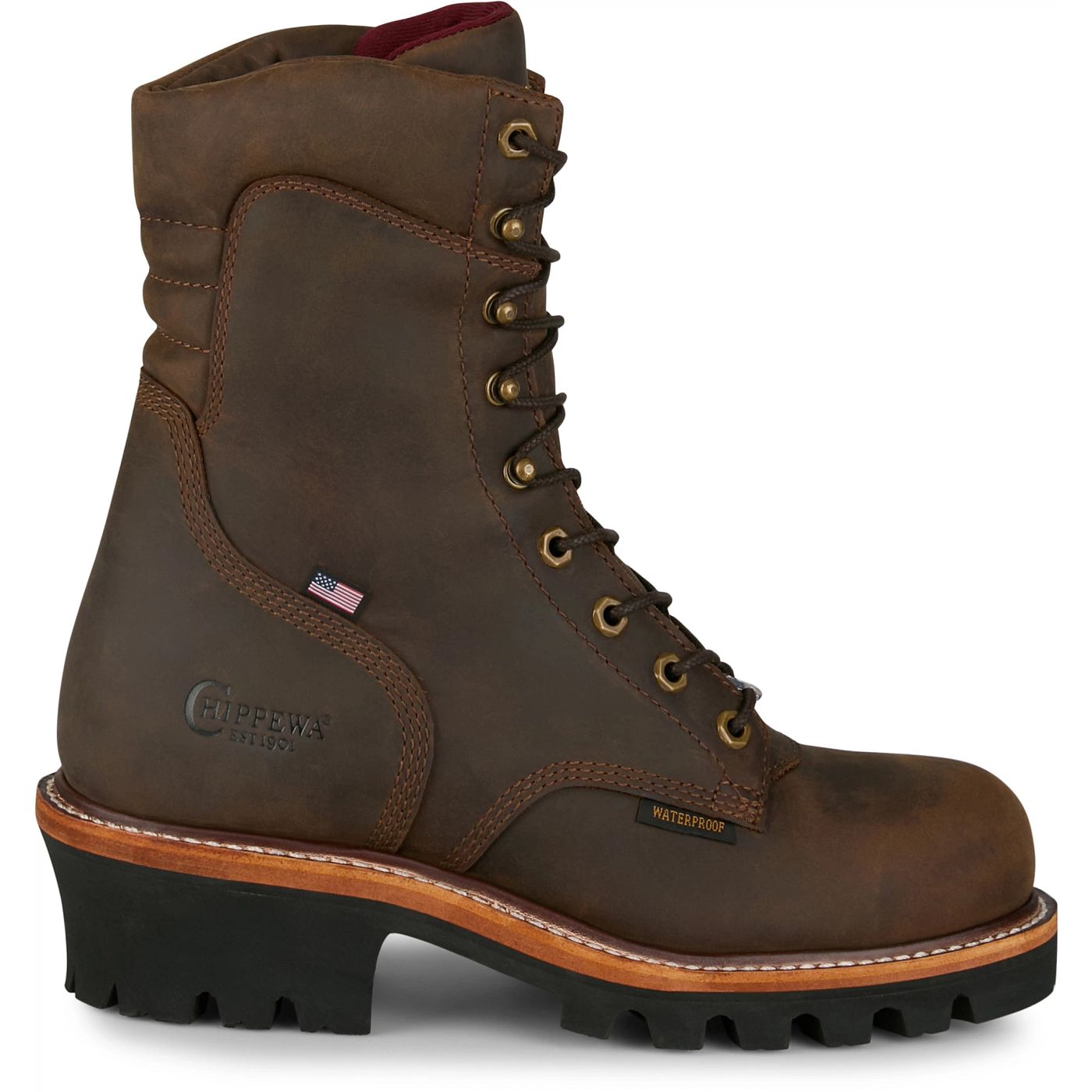 Chippewa Men's Super Logger 9" Waterproof Steel Toe - Aged Bark (SL5407) - View 3