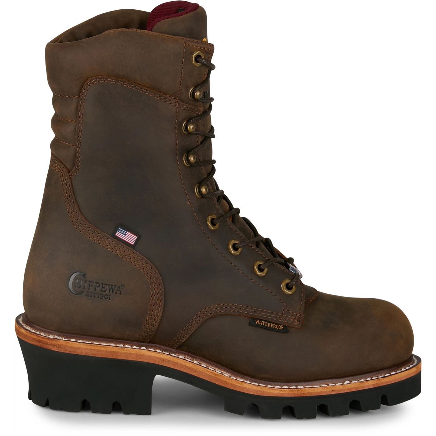 Chippewa Men's Super Logger 9" Waterproof Insulated - Brown (SL5408) - View 3
