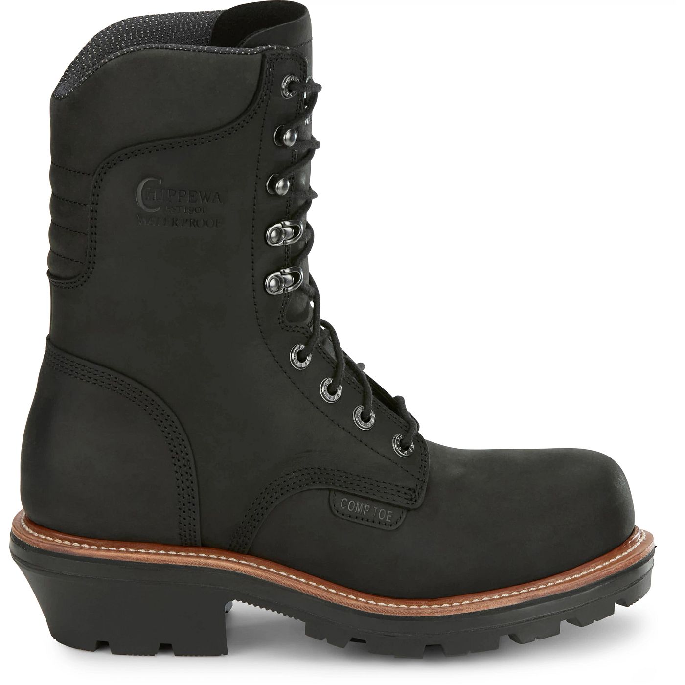 Chippewa Men's Thunderstruck 9" Waterproof Nano Comp Toe Logger - Charcoal (TH1020) - View 3