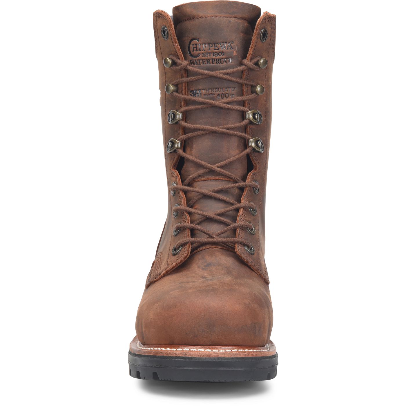 Chippewa Men's Thunderstruck 9" Insulated Waterproof Nano Comp Toe Logger - Walnut (TH1024) - View 7