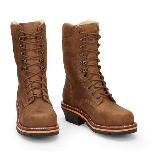 Chippewa Men's Thunderstruck 10" Waterproof Nano Comp Toe - Blonde (TH1030) - Front View