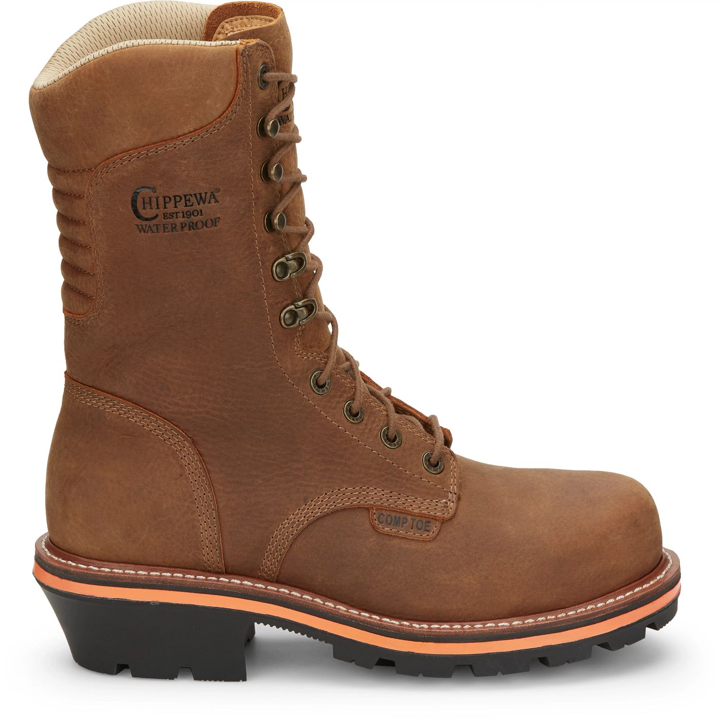 Chippewa Men's Thunderstruck 10" Waterproof Nano Comp Toe - Blonde (TH1030) - View 3