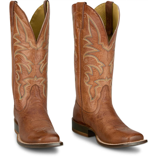 Tony Lama Men's 13" Helena Western Boot Cognac (TL3245) - Front View