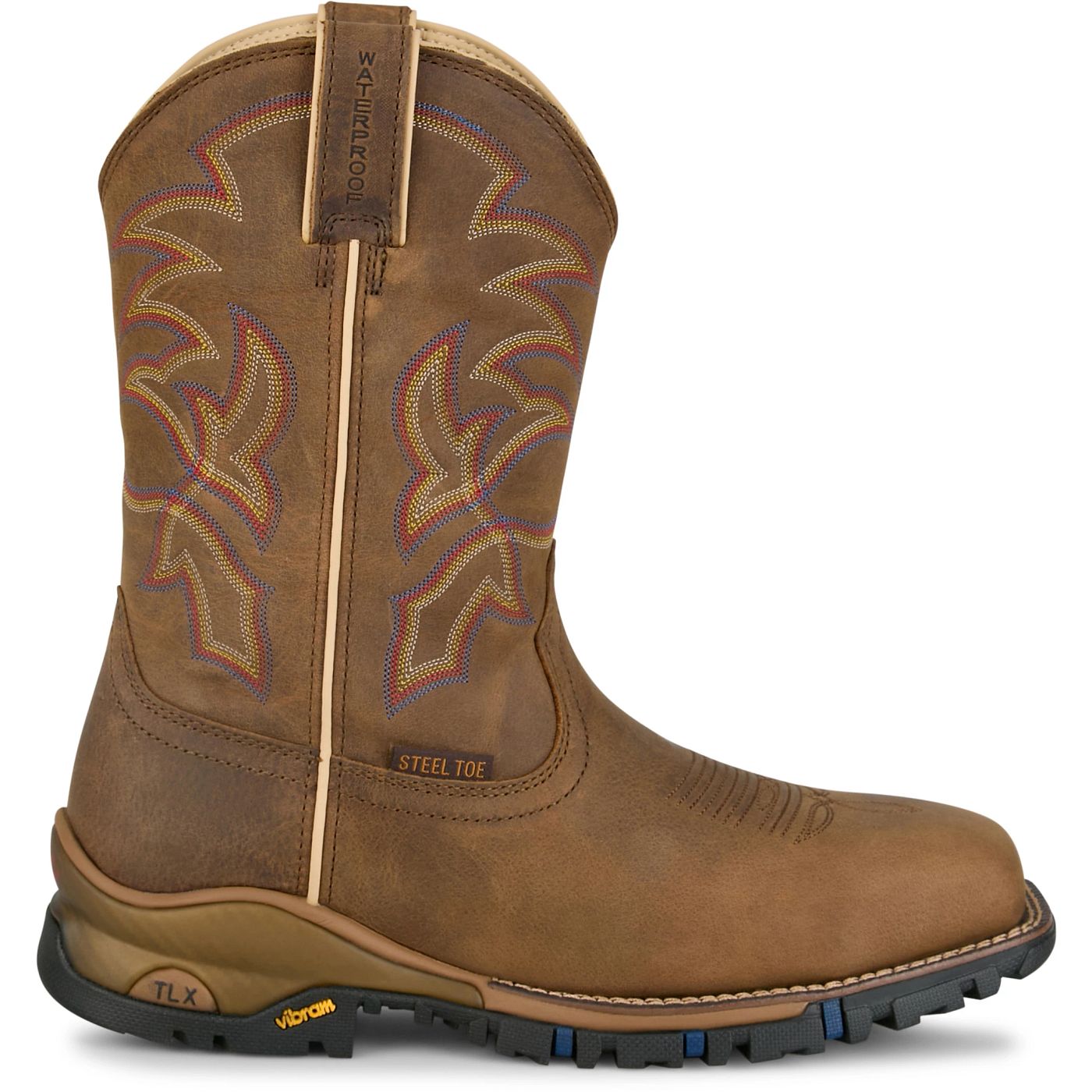 Tony Lama Men's 11" Roustabout Steel Toe Work Boot Tan (TW5022)