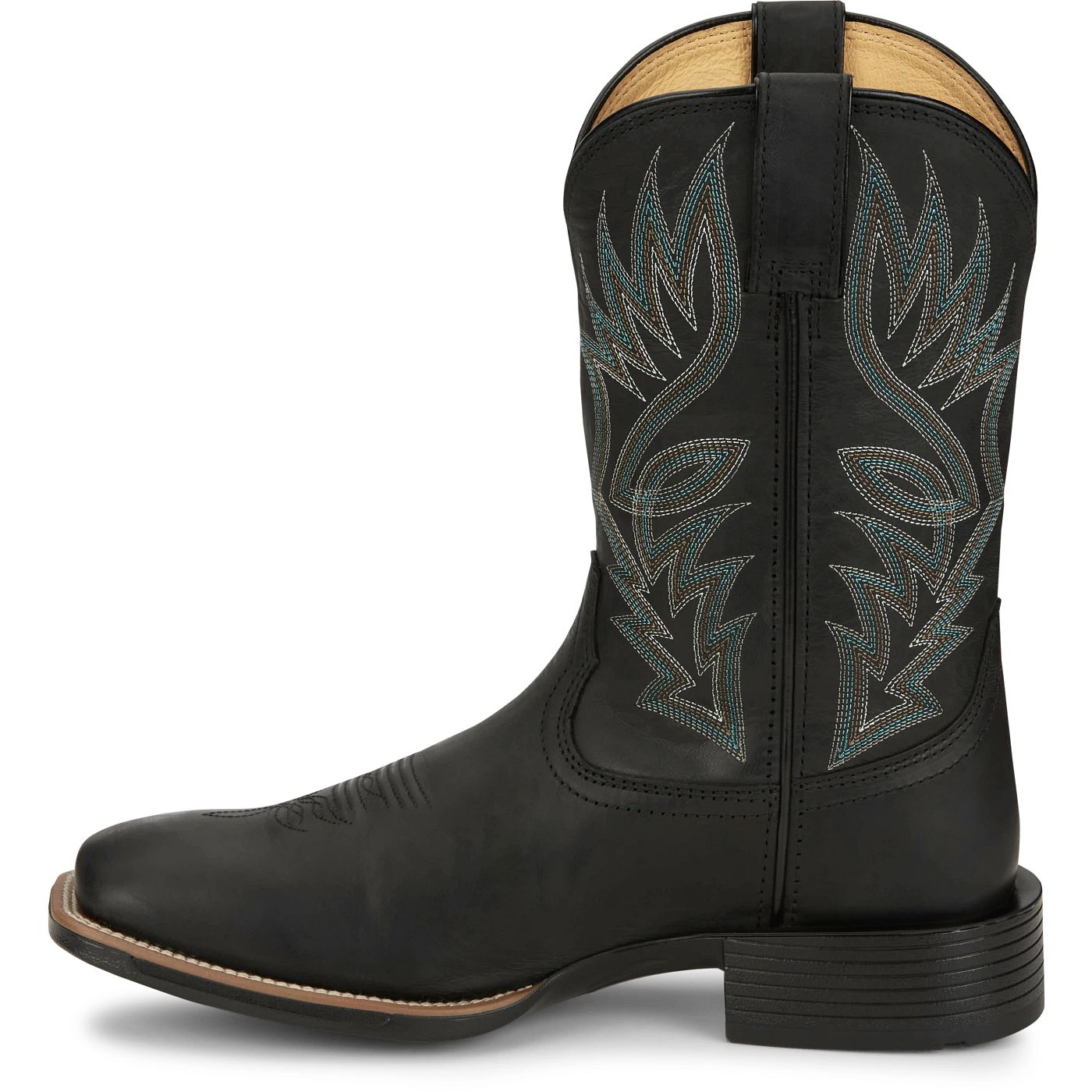 Justin Boots Men's Zeke 11" Western Boot - Black (UN7132) - View 8