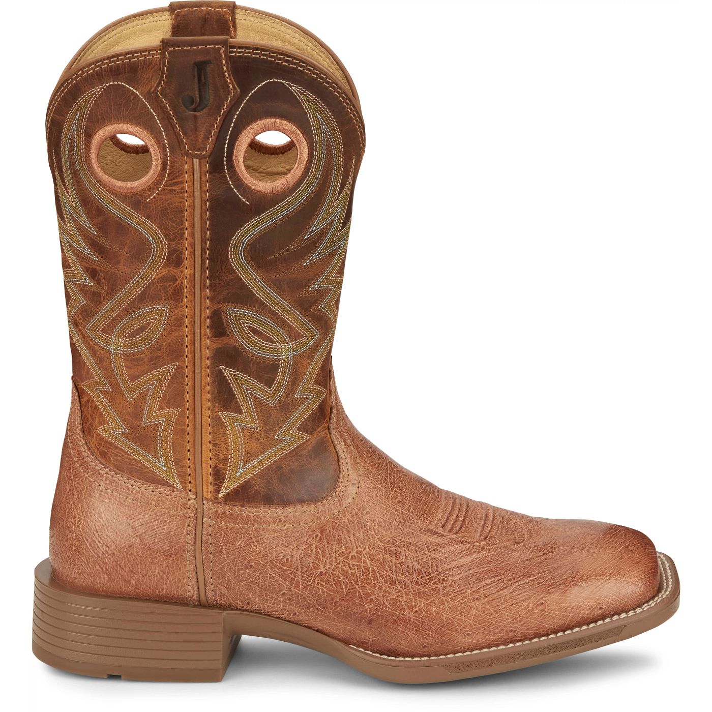 Justin Boots Men's Roswell 11" Smooth Ostrich Boot - Cognac (UN8750) - View 3