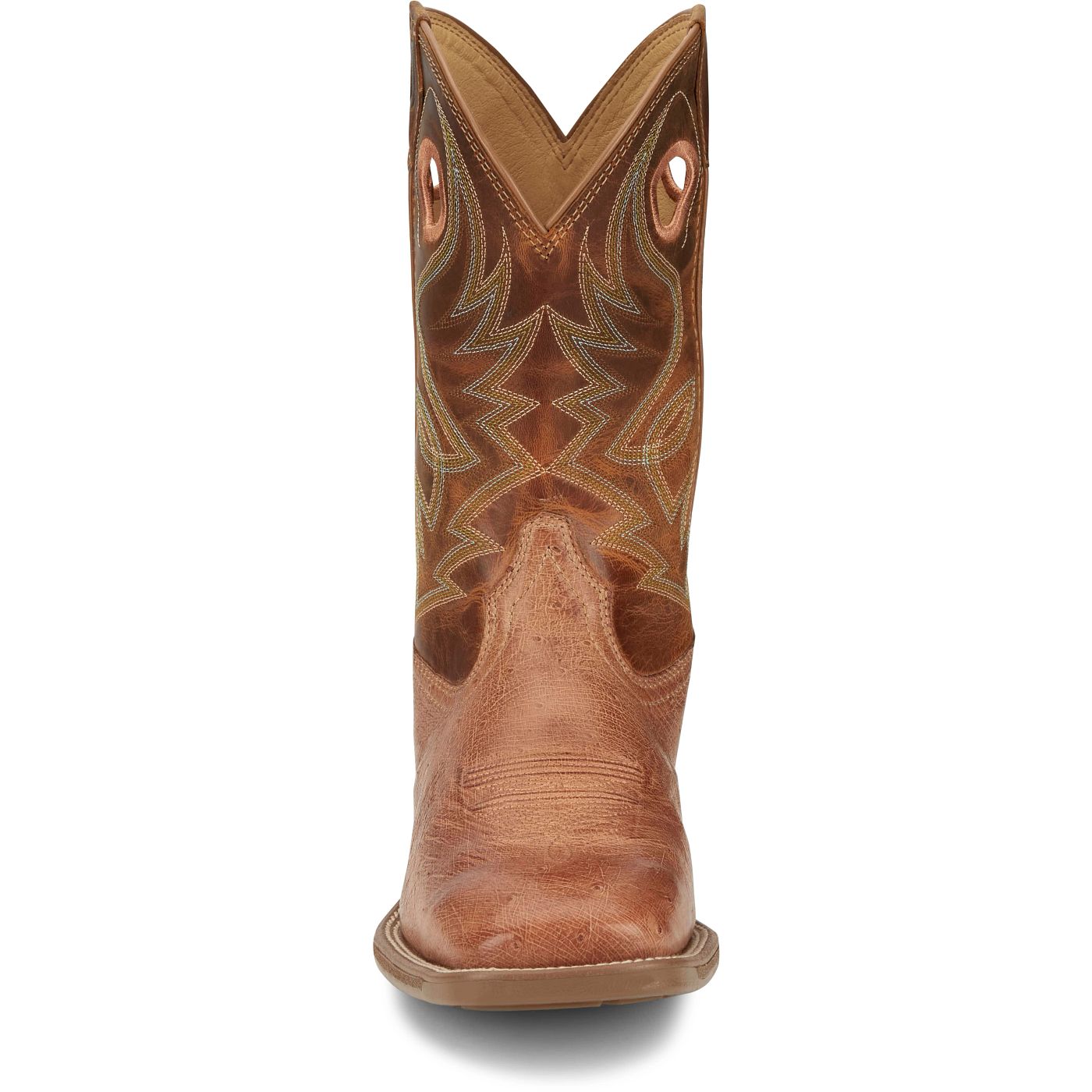 Justin Boots Men's Roswell 11" Smooth Ostrich Boot - Cognac (UN8750) - View 7
