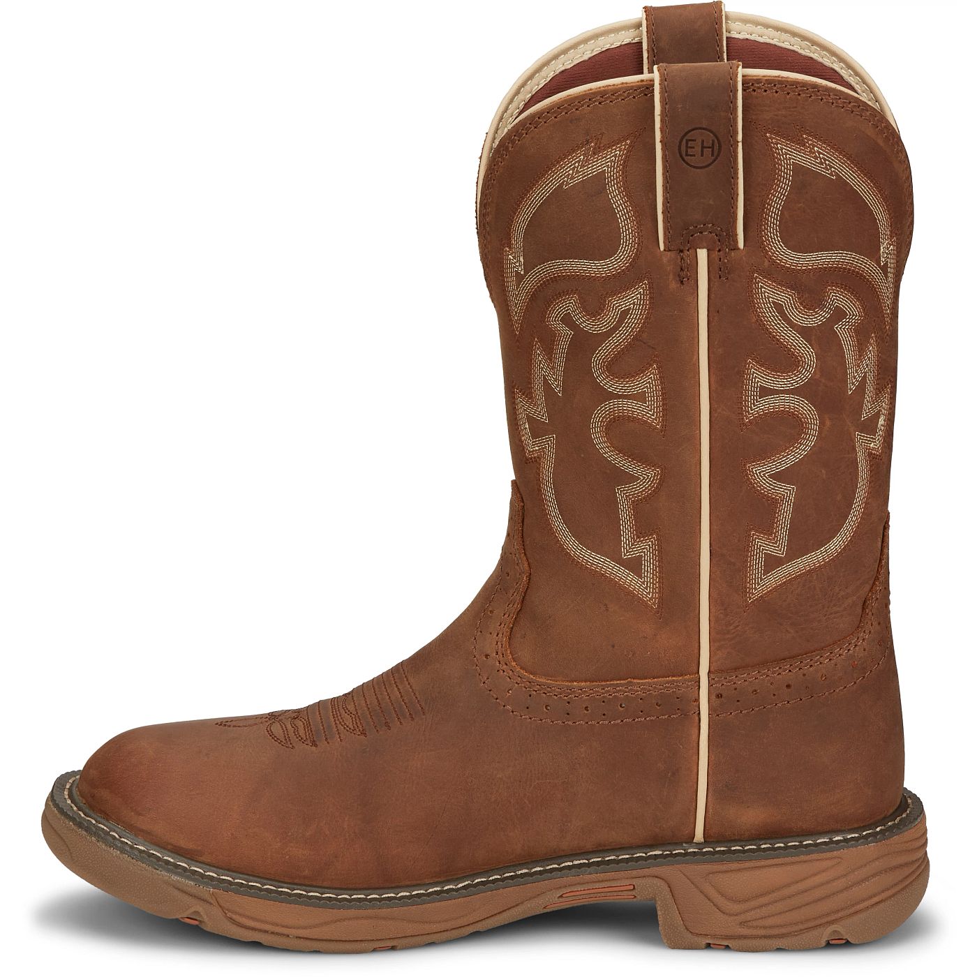 Justin Work Men's Rush 11" Waterproof Boot - Tan (WK4330) - View 8