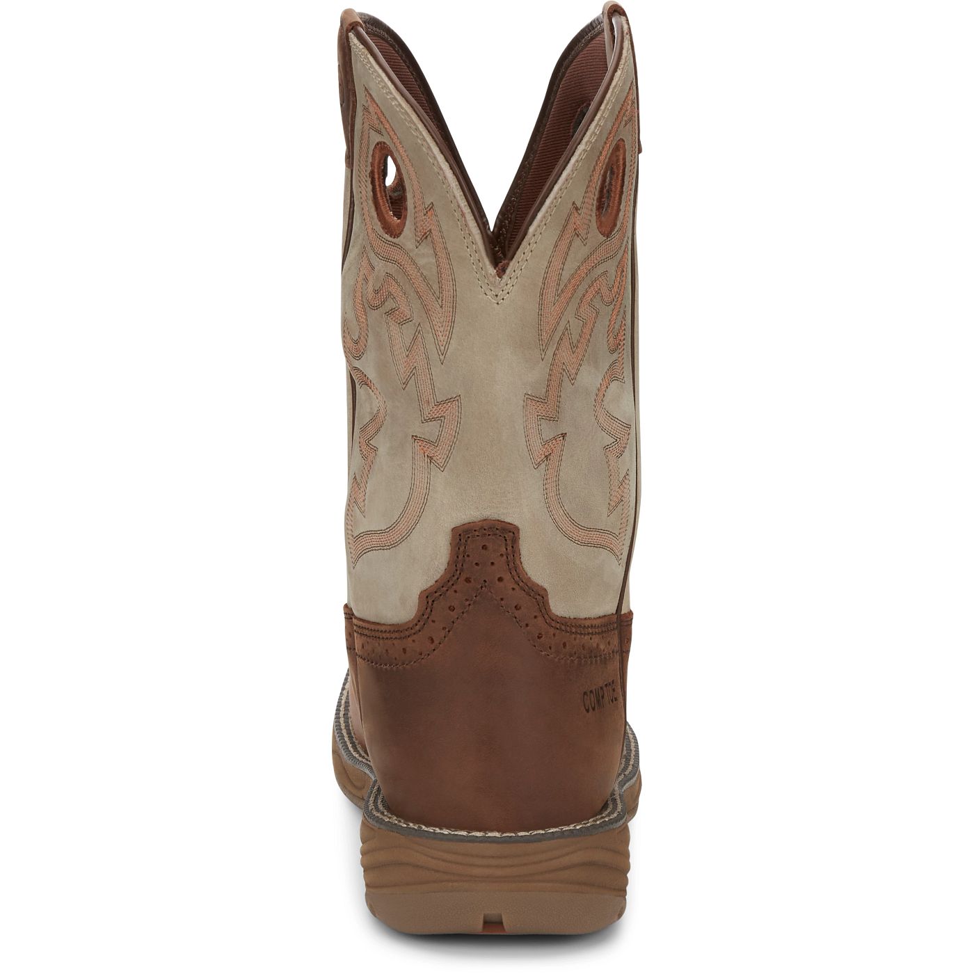 Justin Work Men's Rush 11" Waterproof Nano Comp Toe Boot - Rust (WK4338) - View 5