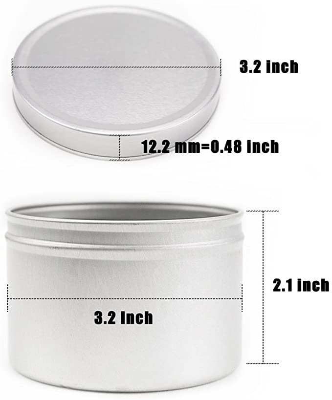 EricX Light Candle Tin 24 Piece, 8 oz, for Candle Making image 3