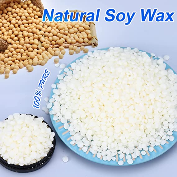 Candle Making Kit,Easy to Make Colored Candle Soy Wax Kit,Including Soy Wax, Wicks,Melting Pot, Tins and More image 3