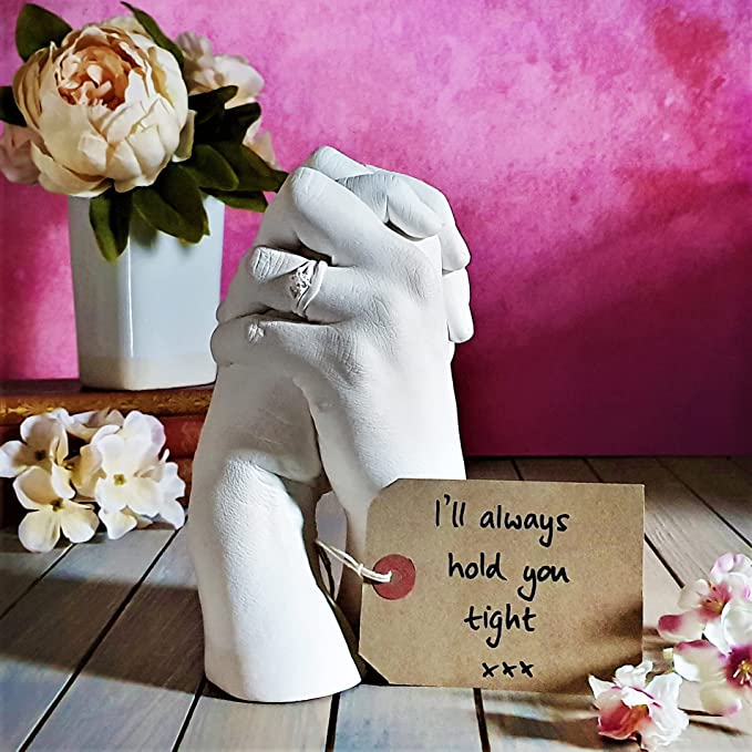 Edinburgh Hand Casting Kit for 2 - Premium DIY Hand Hold Statue Casting Kit for Mothers Day, Easter, Wedding, Anniversary, Husband, Wife, or Couple Gift Idea image 2