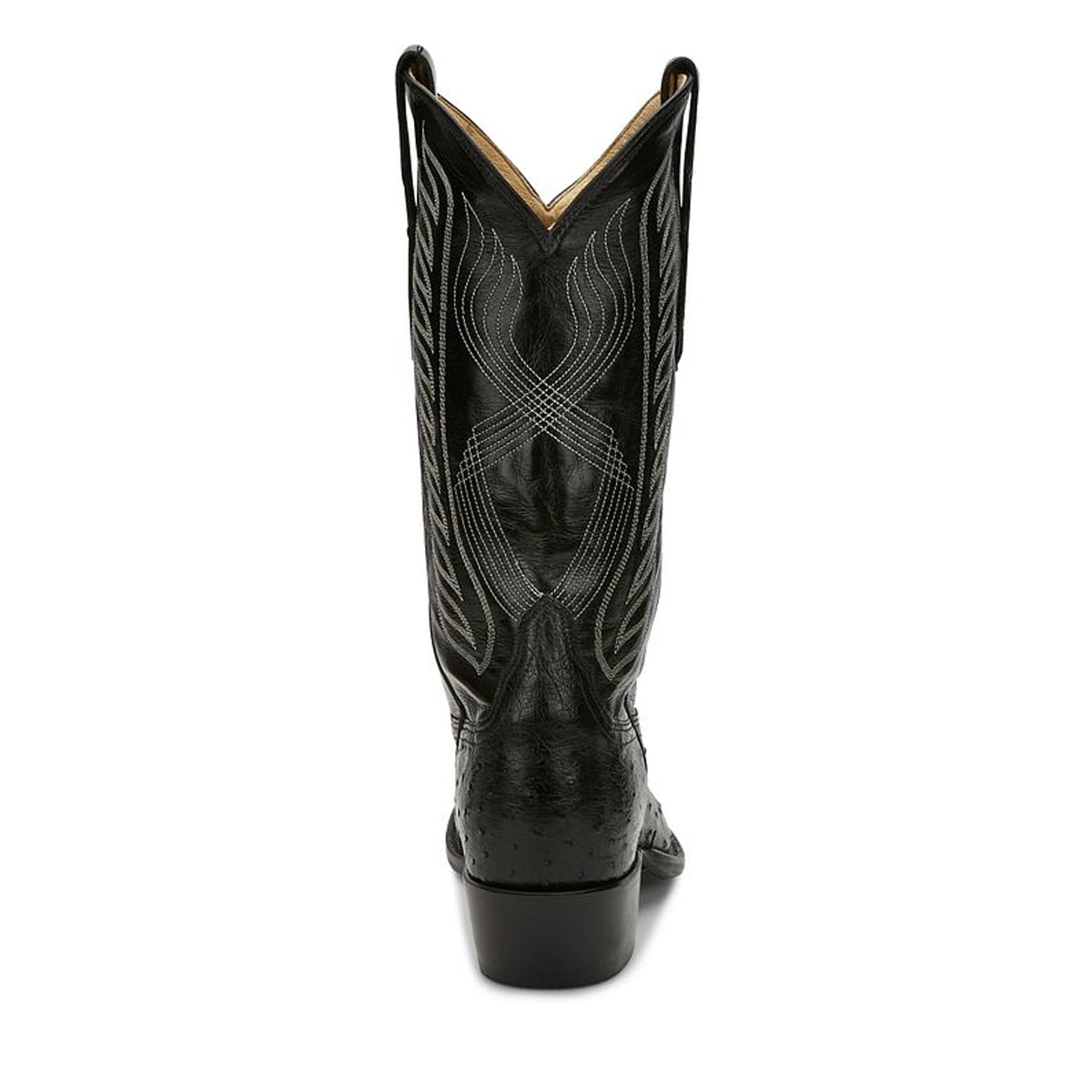 Tony Lamas Boots Men's Western McCandles 13" Full Quil Color Black image 2