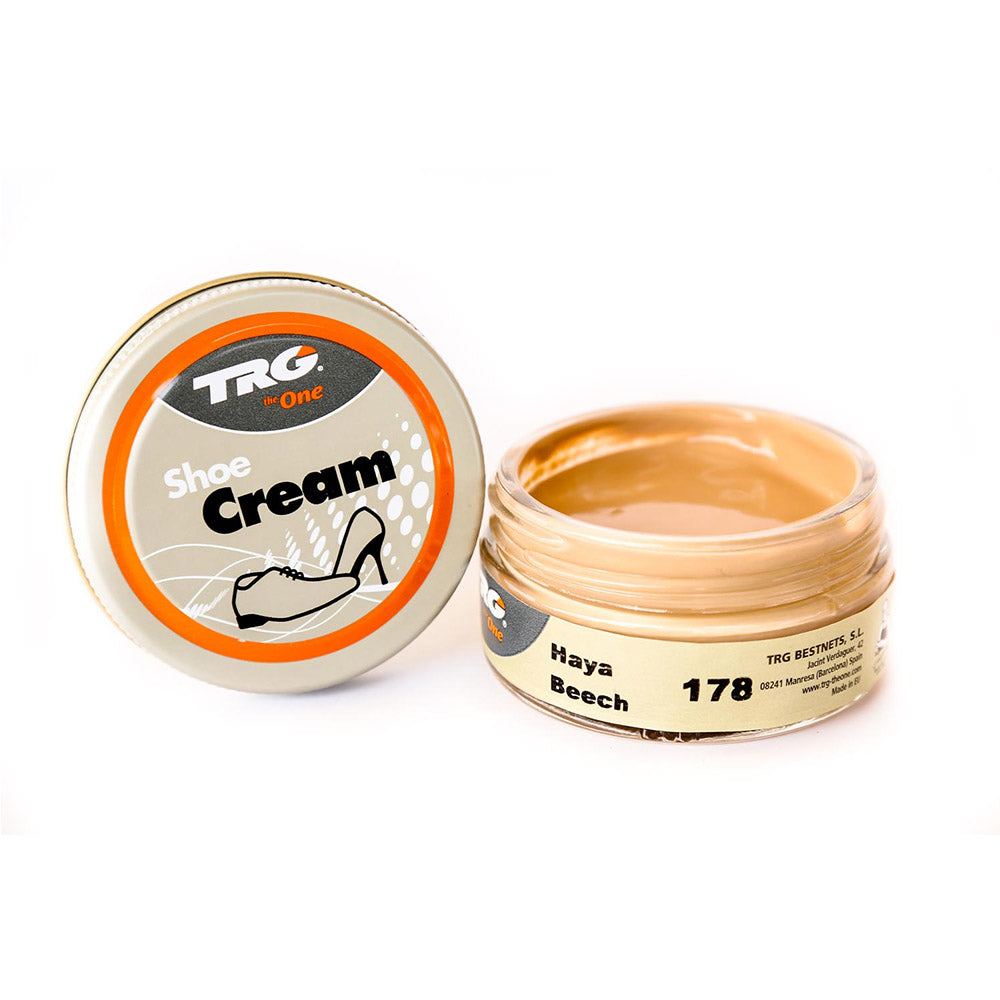 TRG Shoe Cream 1.7 Ounce Shoe Cream Amazing Vibrant Colors! | Shoe Care Self Shine Leather Boots, and Leather Shoes - #78 Beech image