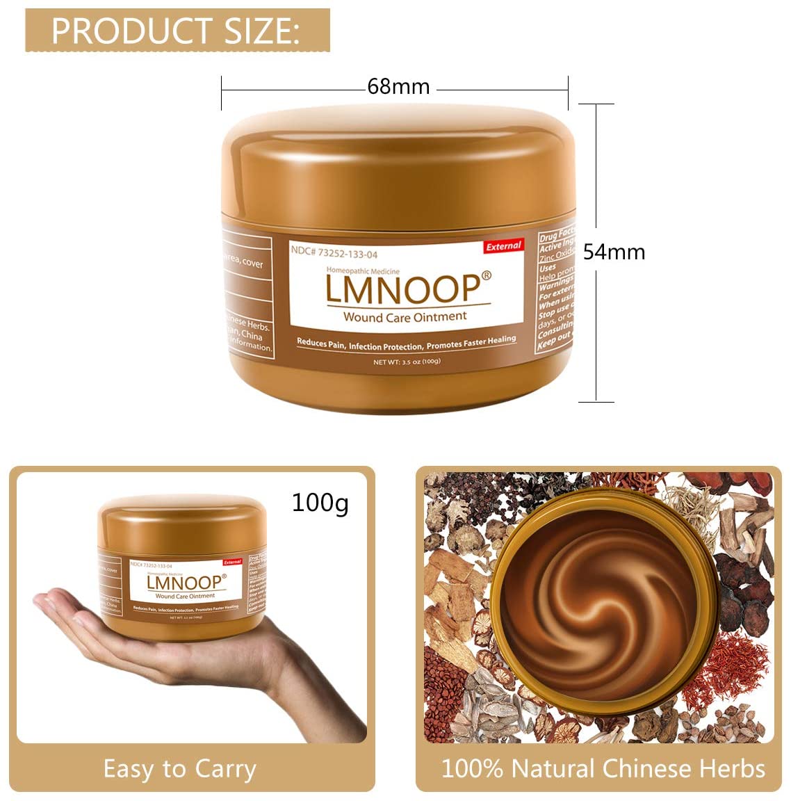 LMNOOP Bed Sore Cream, Healing Ointment Medical Grade Skin Repair Boil Treatment Products, Infection Protection First Aid Ointment for Bed &amp; Pressure Sores Diabetic Venous Foot &amp; Leg Ulcer image 5