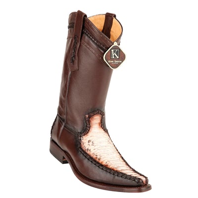 MEN'S KING EXOTIC BOOTS GENUINE PYTHON EUROPEAN TOE NATURAL (477BD5749) image 0