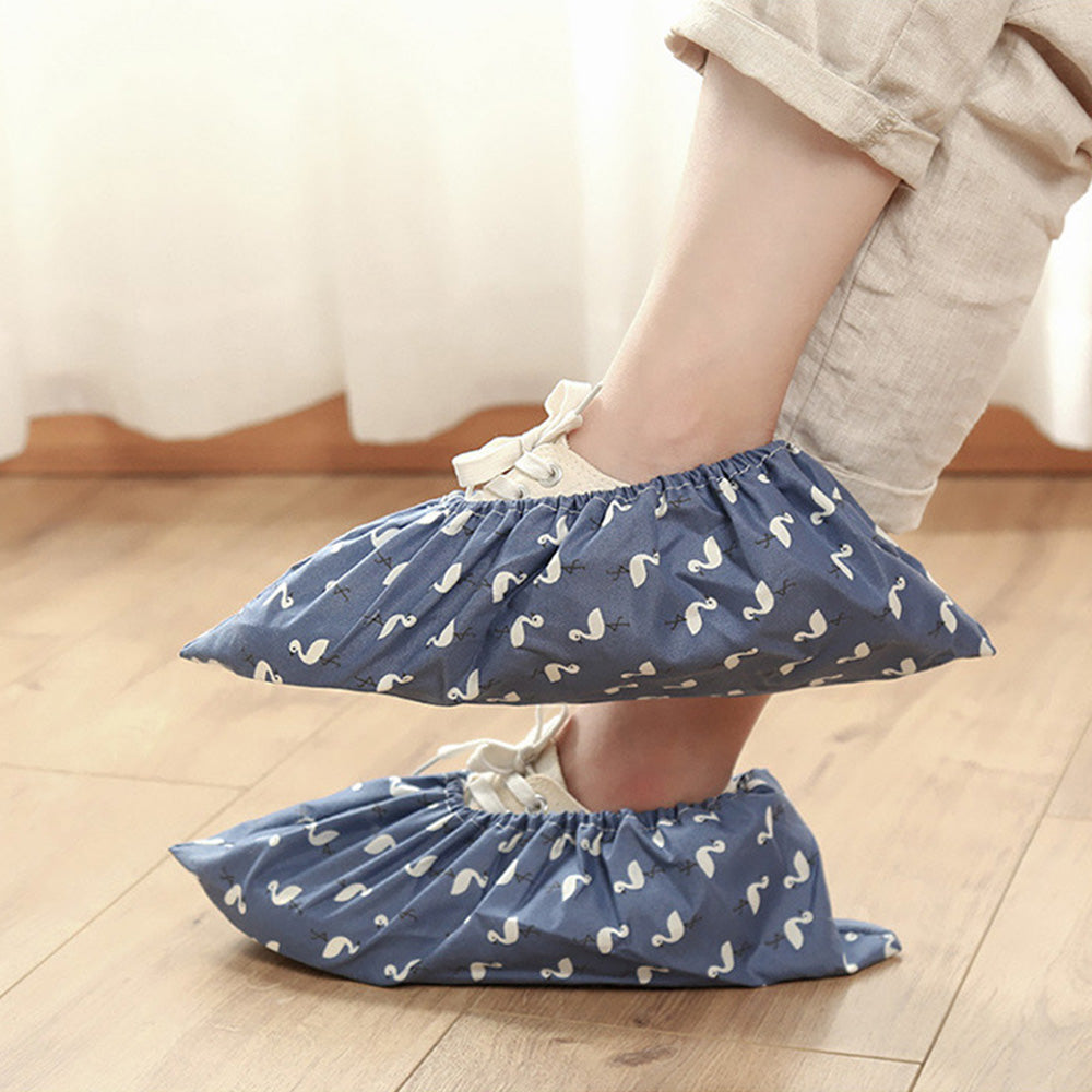 Shoe Cover Anti-skid Overshoes Flamingo - Dust Proof Feet Covers ( 1 Pair) image 1