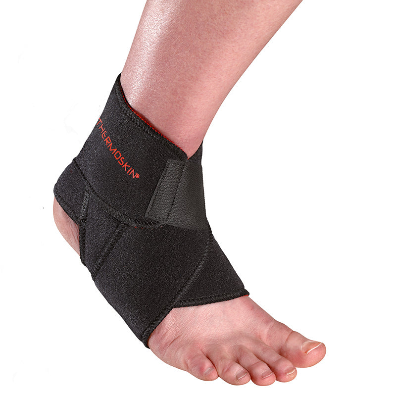 Thermoskin Sport Ankle Wrap, Black, One Size, 80792 image 0