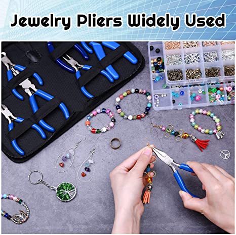 Jewelry Pliers, Shynek 8pcs Jewelry Making Pliers Tools Micro Jewelry Pliers Set Jewelry Making Kit for Jewelry Making Supplies image 7