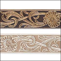Tandy Leather Embossed Running Floral Belt Blank 1-1/2" (38 mm) Item #4591-00 image 0
