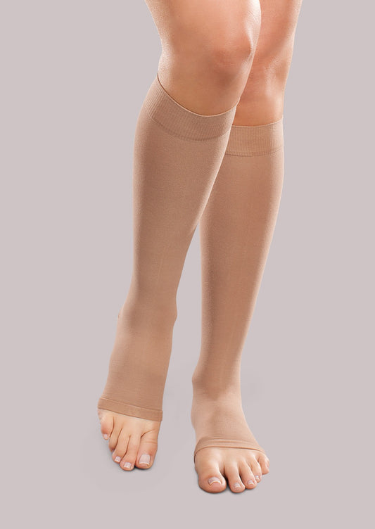 Unisex Firm Support Open-Toe Knee High image 0