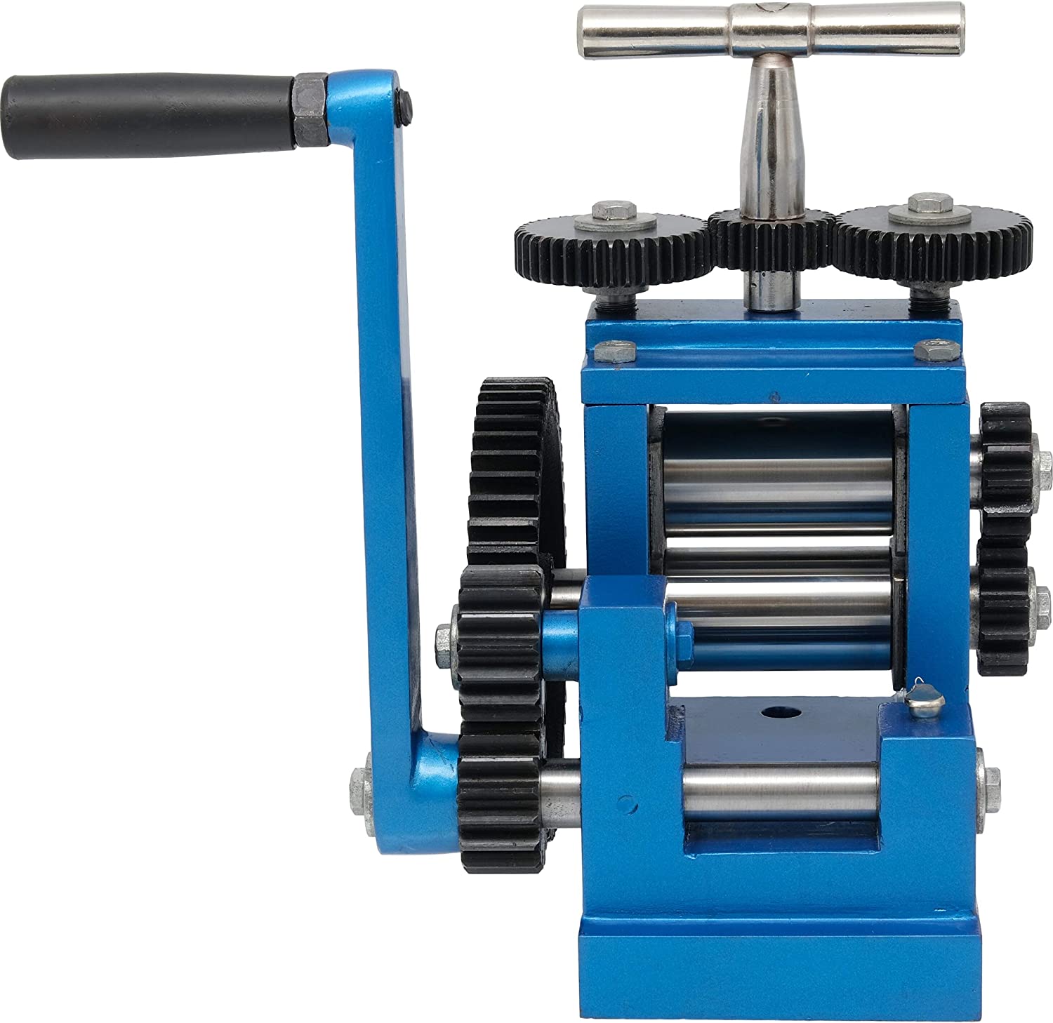 3" 80mm Rolling Mill &amp; 5 Metal Rollers Jewelers Tool image 5
