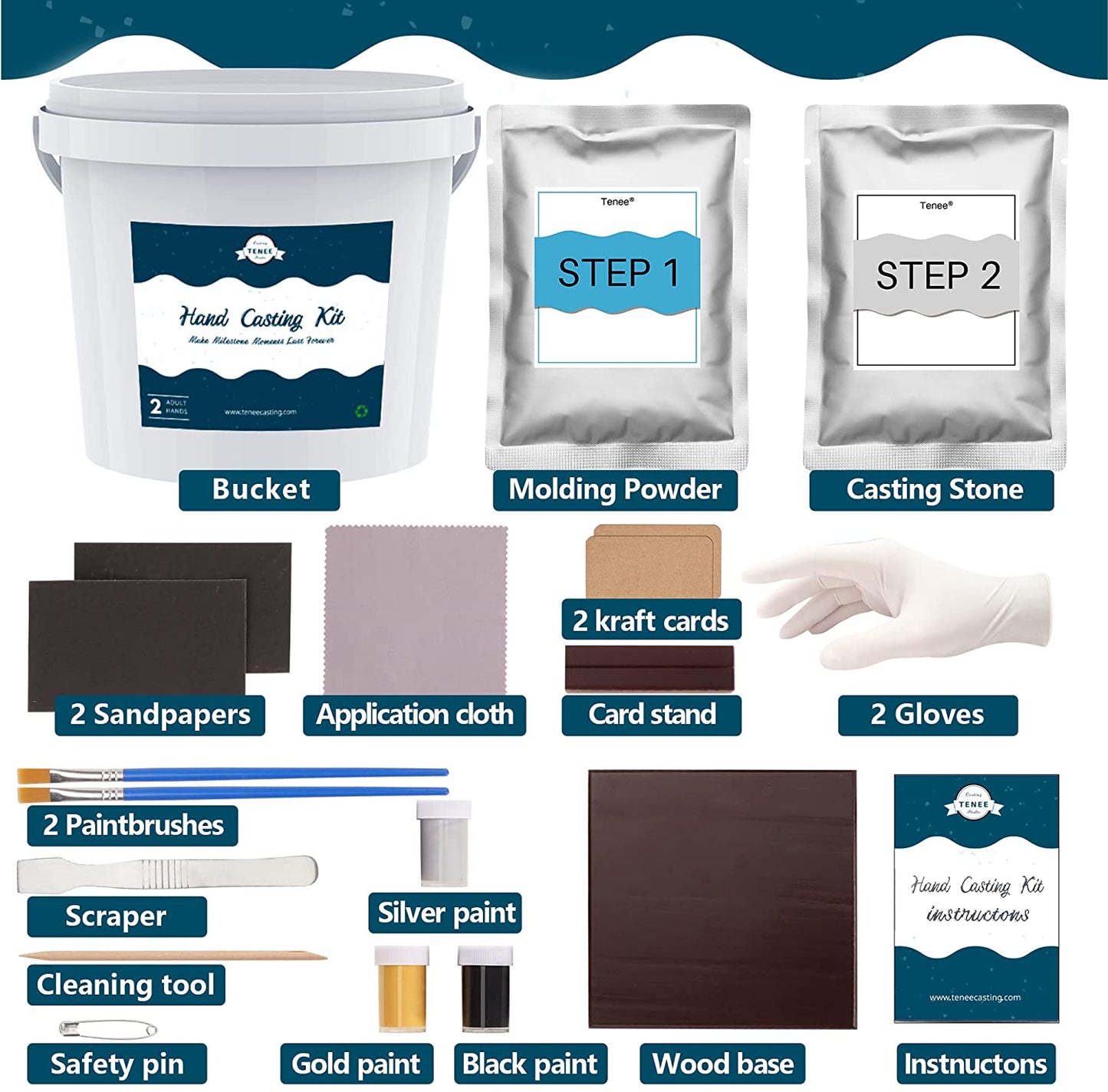 Crystal Clear Epoxy Resin Kit - 1 Gallon (0.5 Gal Resin + 0.5 Gal Hardener) image 1