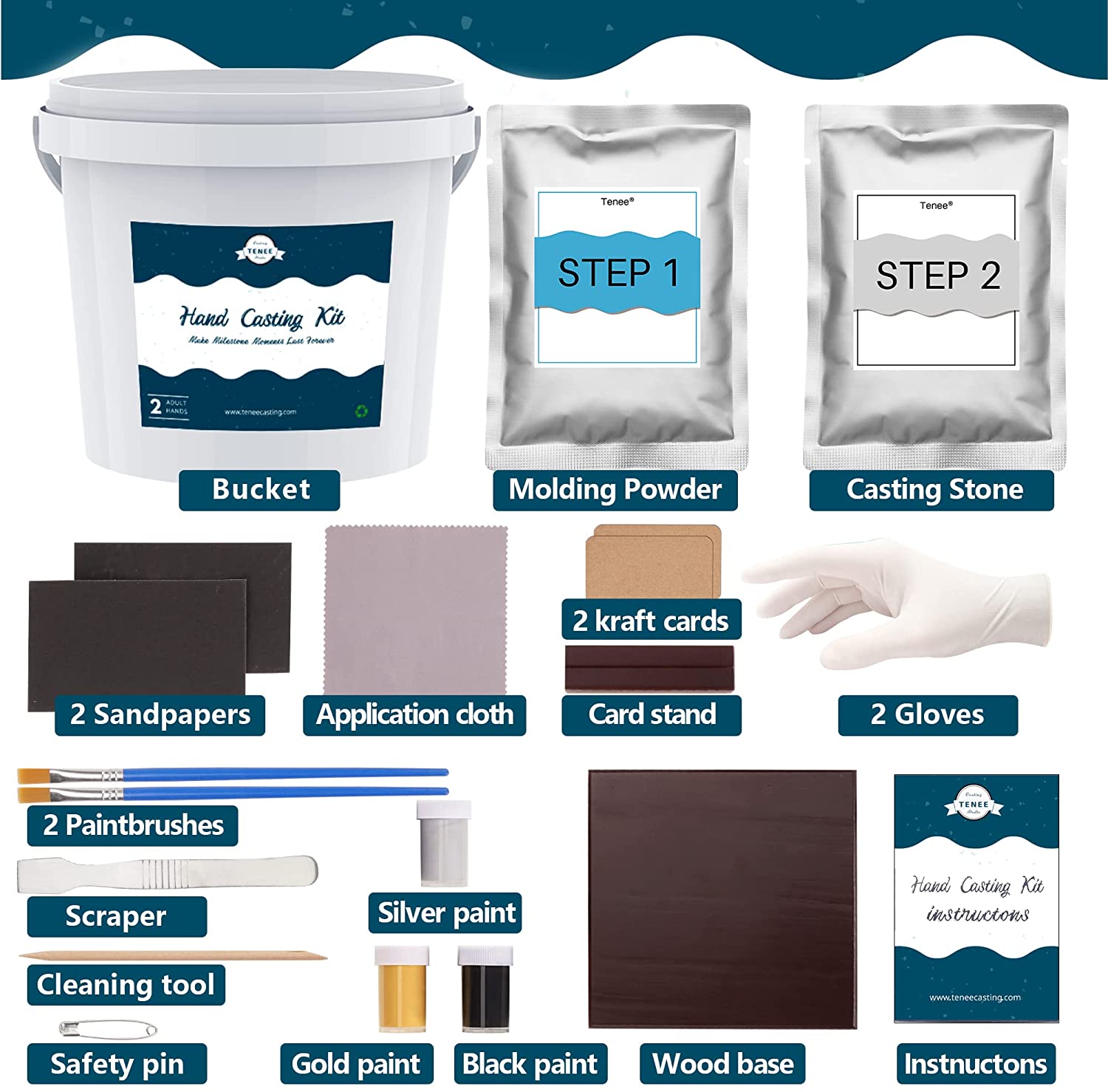 Crystal Clear Epoxy Resin Kit - 1 Gallon (0.5 Gal Resin + 0.5 Gal Hardener) image 1