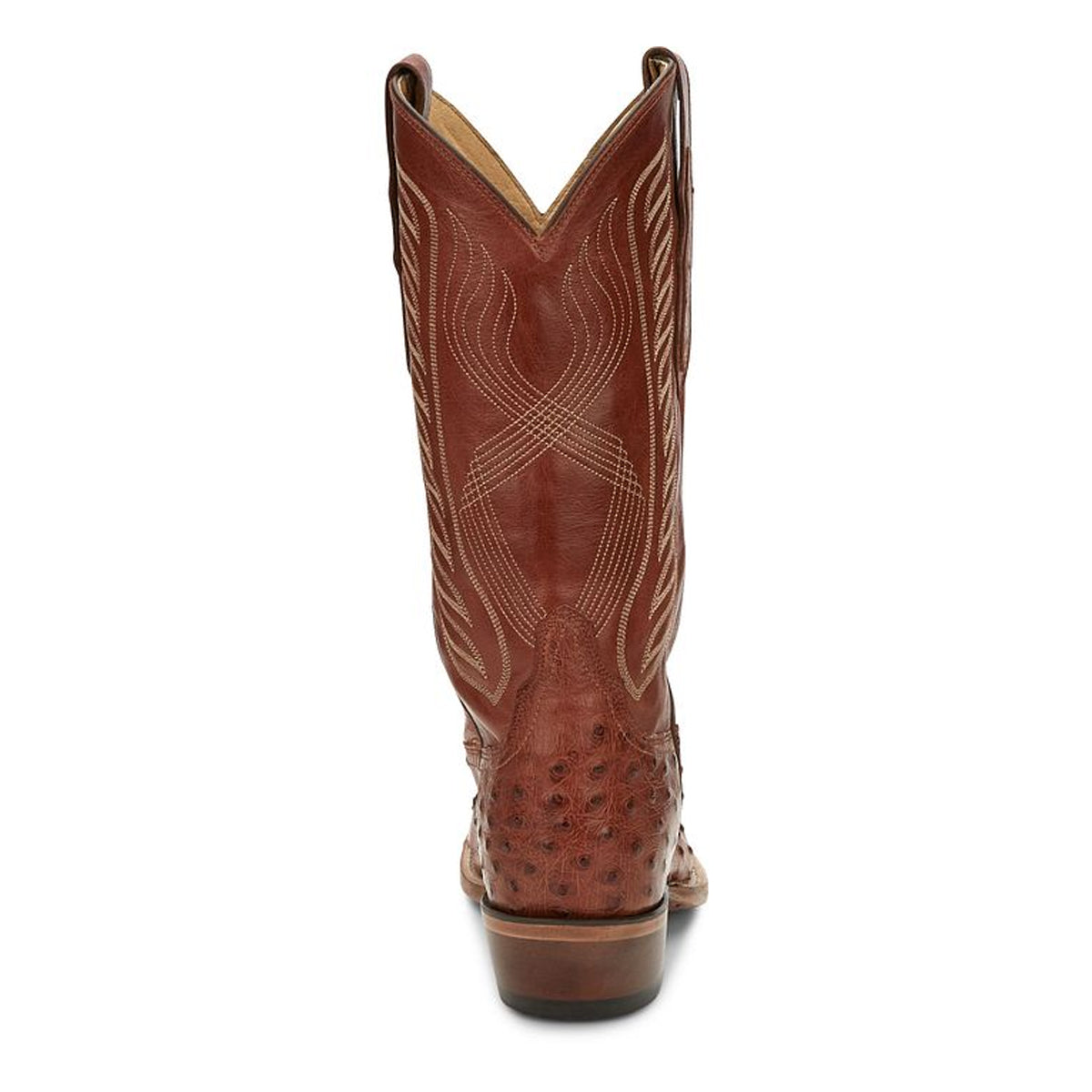 Tony Lamas Boots Men's Western McCandles 13" Full Quil Color Brandy image 3