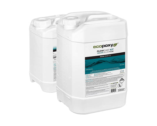 EcoPoxy FlowCast 30L Kit Clear Casting Epoxy Resin for Wood Working, Tables, Counters image 0