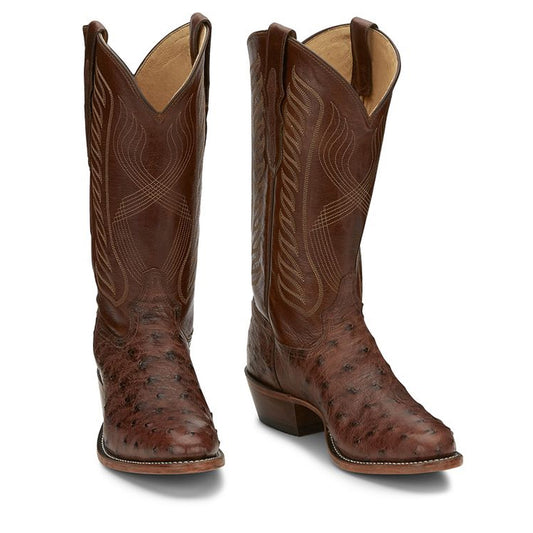 Tony Lamas Boots Men's Western McCandles 13" Full Quil Color Chocolate image 0