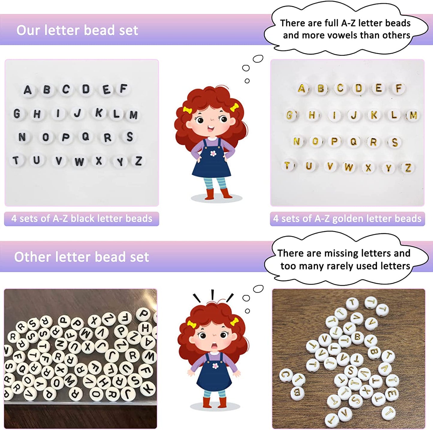 14600pcs Clay Beads for Bracelets Making Kit, 56 Colors Polymer Heishi Flat Clay Beads Charms for Jewelry Earring Making Kit Smiley Face Letter Beads with Necklace Strings Stuff Gift for Girls 6-12 image 3