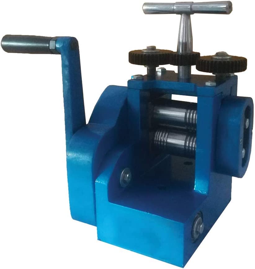 Compact Rolling Mill Machine Basic 3" (76mm) with 2 Rollers Combination Assembled Flat &amp; Wire Jewelry Press Tabletting DIY Jewelry Making Tool - Manual image 4