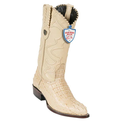 WILD WEST BOOTS #2990211 MEN'S | COLOR ORYX | MEN'S WILD WEST CAIMAN HORNBACK J TOE BOOTS HANDCRAFTED image 0