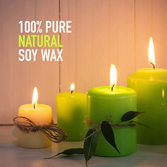 Oraganix DIY Candle Making Kit and Candle Making Supplies - 10 lbs Soy Candle Wax - 150 6-Inch Pre-Waxed Candle Wicks - 3 Metal Centering Devices image 4