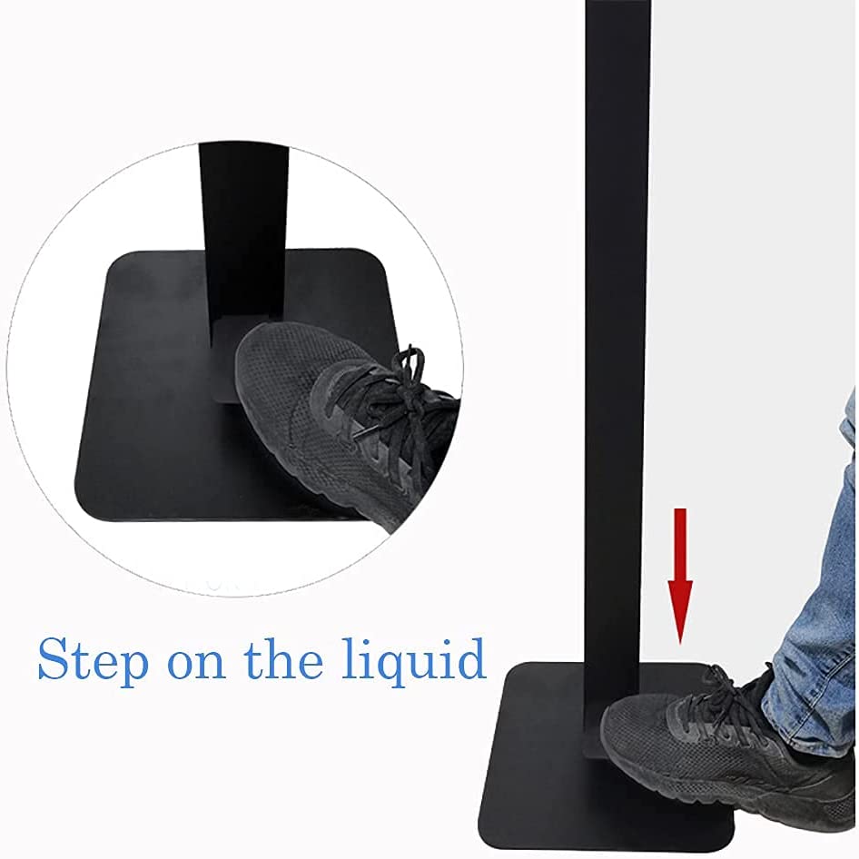 Foot Operated Hand Sanitizer Stand,Touchless Pedal Hand Sanitizer Dispenser Stand Height Adjustable Hand Sanitizer Station,100% Mechanical，for Commercial and Industrial Use-Easy Assembly image 3