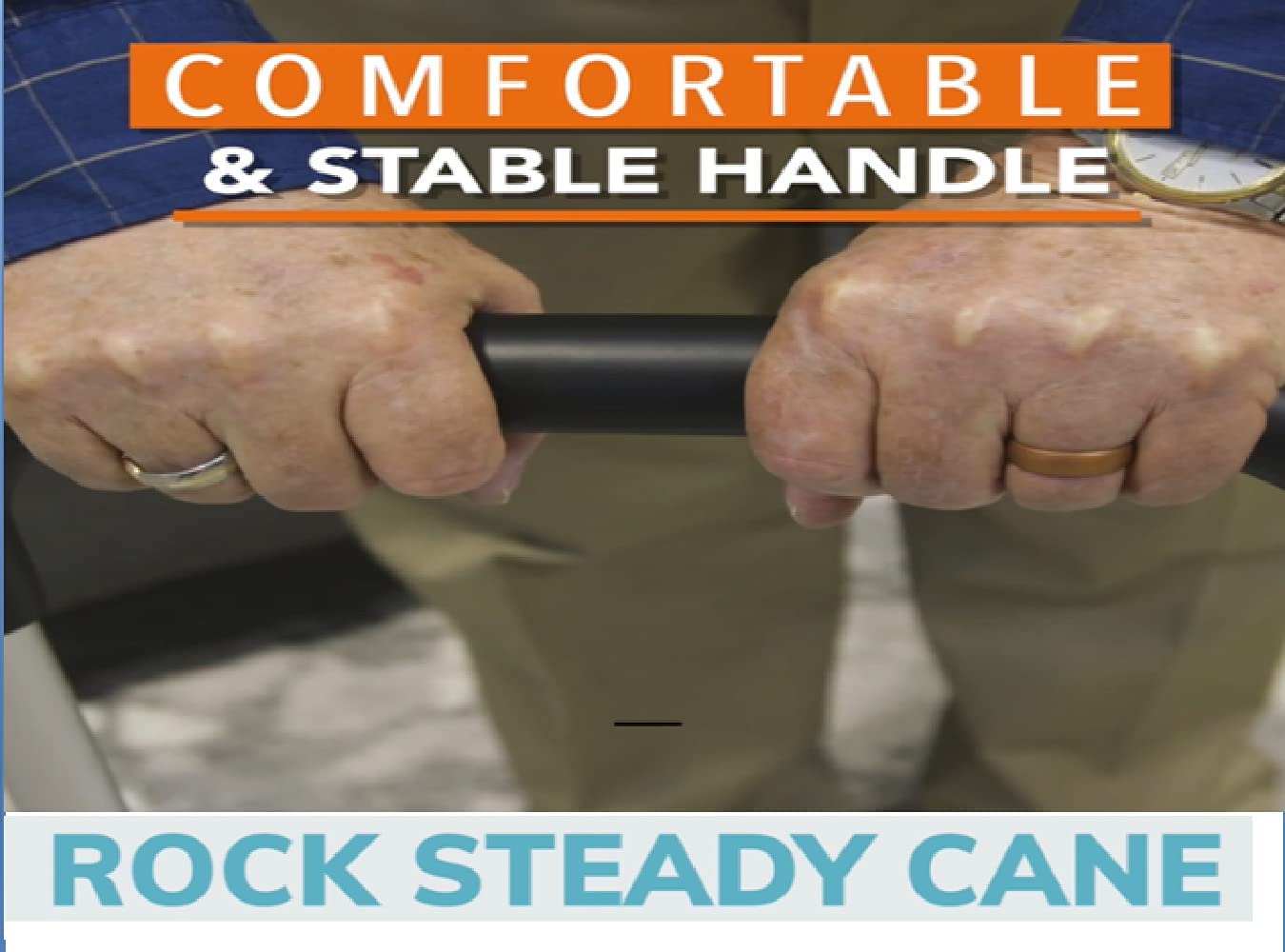 Rock Steady Cane- Stand Assist Adjustable Walking Cane Keeps You Independent - Walking, in Your Bathroom and Car. The Versatile Self Standing Cane Replaces Walkers, Crutches and Easy Up Aids image 5