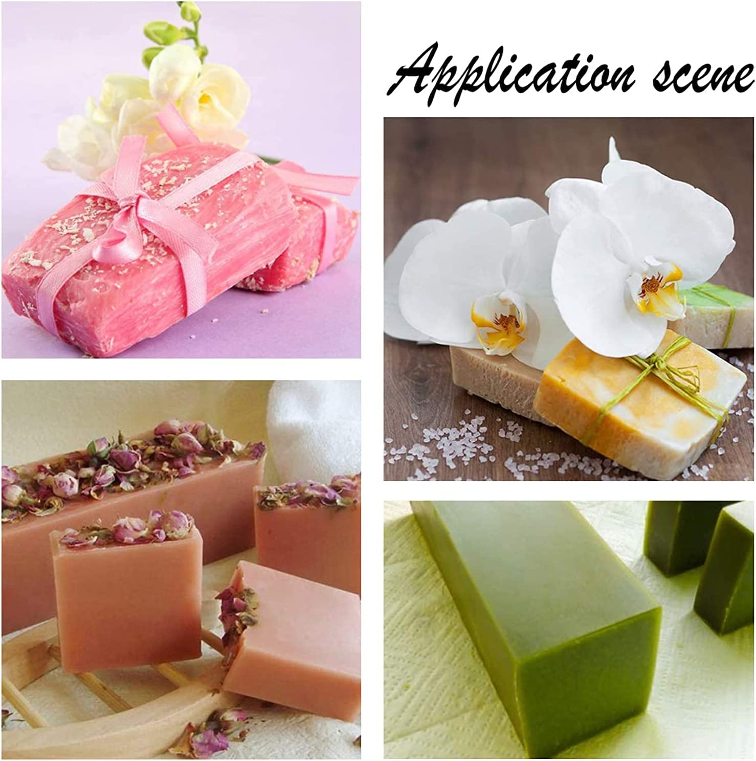 AHANDMAKER Square Shape Tube Column Silicone Soap Mould, Embed Soap Making Supplies Column Silicone Mould for DIY Craft Christmas Cake Baking Handmade Candle Soap Making Supplies image 4