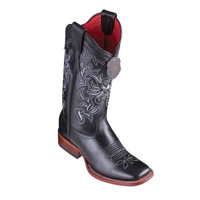 WOMEN’S LOS ALTOS LEATHER BOOTS WIDE SQUARE TOE HANDCRAFTED | COLOR BLACK (3228905) image 0