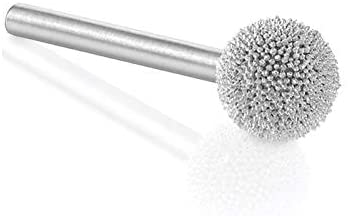 Kutzall Original Sphere Rotary Burr 1⁄8" Shaft, Coarse - Woodworking Attachment for Dremel, Foredom, DeWalt, Milwaukee Tools. Abrasive Tungsten Carbide Coating, 3⁄8" (9.5mm) Head Diameter, S-38-E image 0
