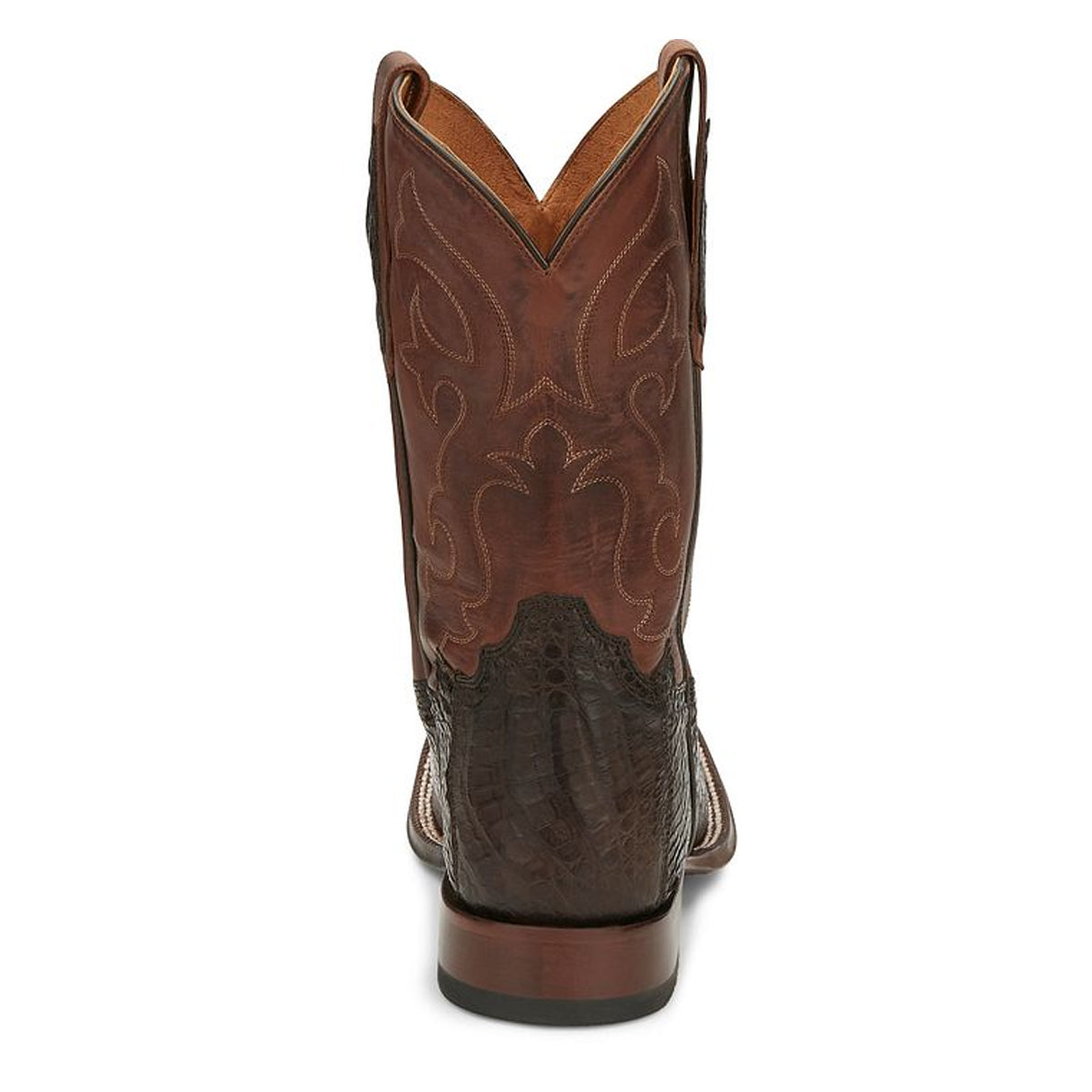 Tony Lamas Boots Men's Footwear Western Canyon 11" Caiman Belly Tail Color Brown image 4