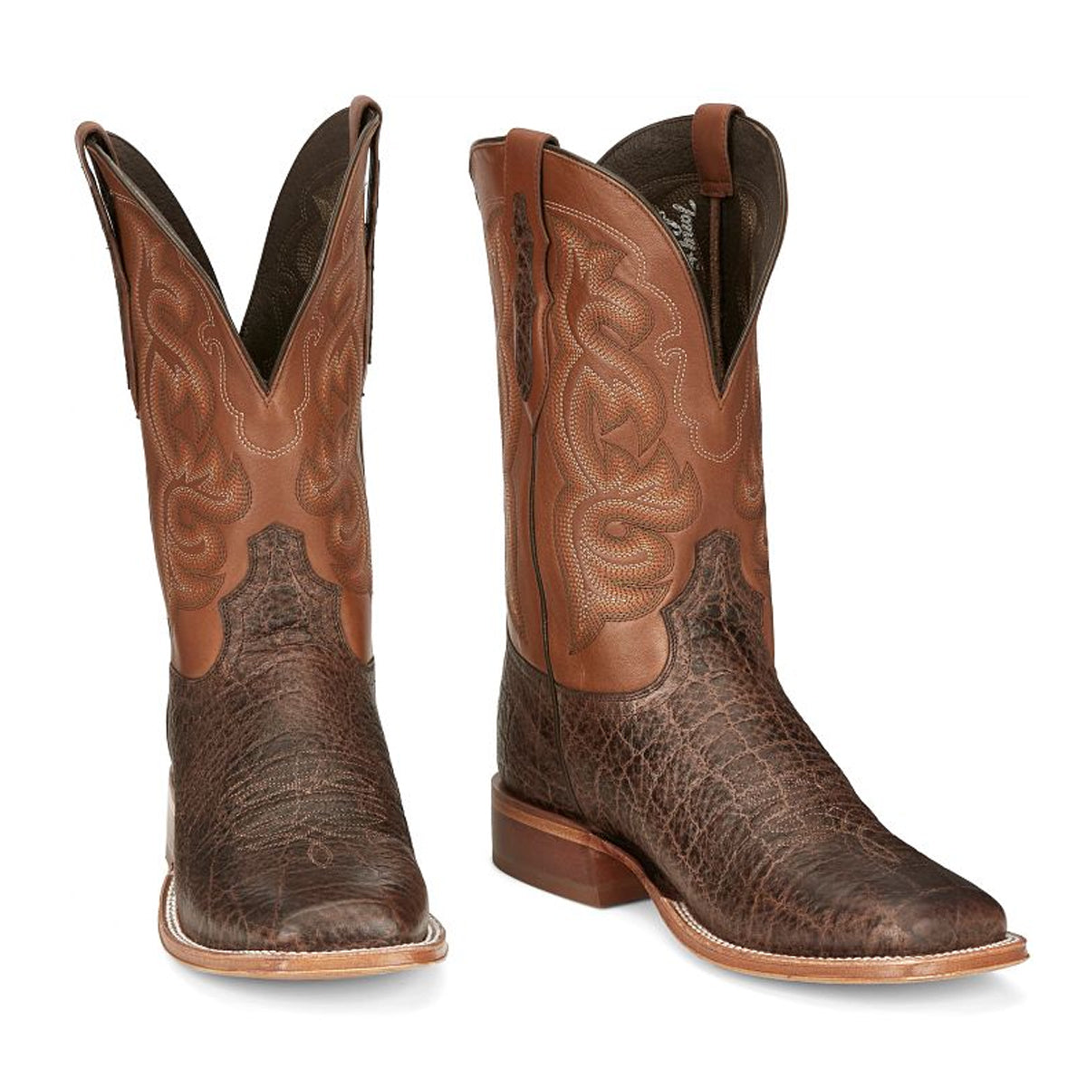 Tony Lamas Boots Men's Western Rowel 11" Western Boot Color Clay Brown image 0