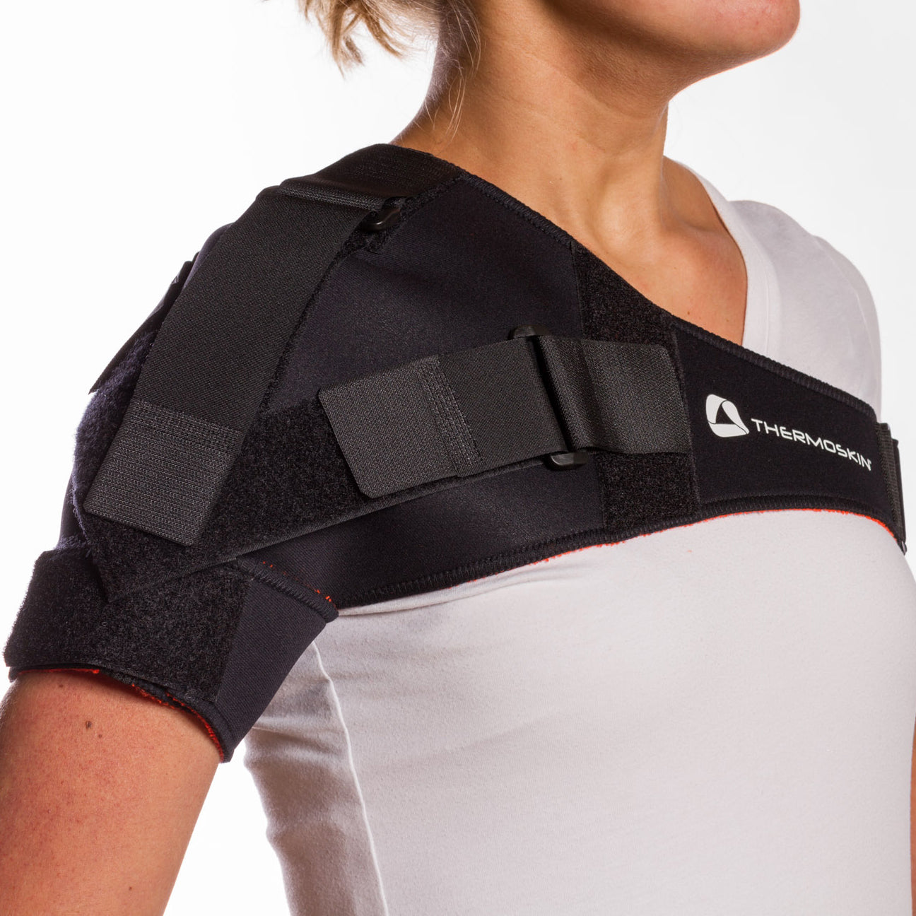 Adjustable Shoulder Stabilizer with Harness, Black, One Size Fits Most image 0