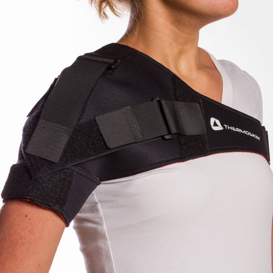 Adjustable Shoulder Stabilizer with Harness, Black, One Size Fits Most image 0