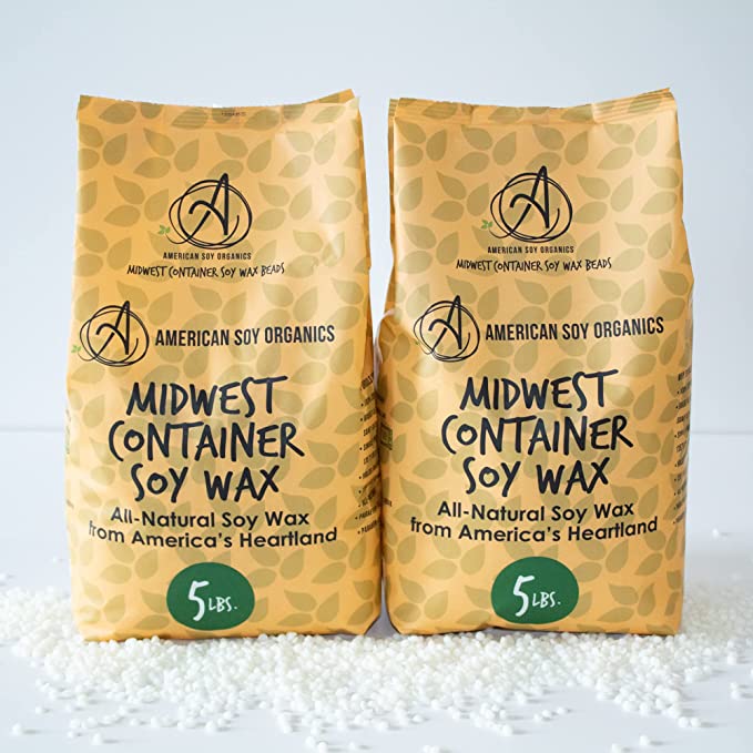 American Soy Organics - 100% Midwest Soy Container Wax Beads for Candle Making, 10 lb Bag image 2