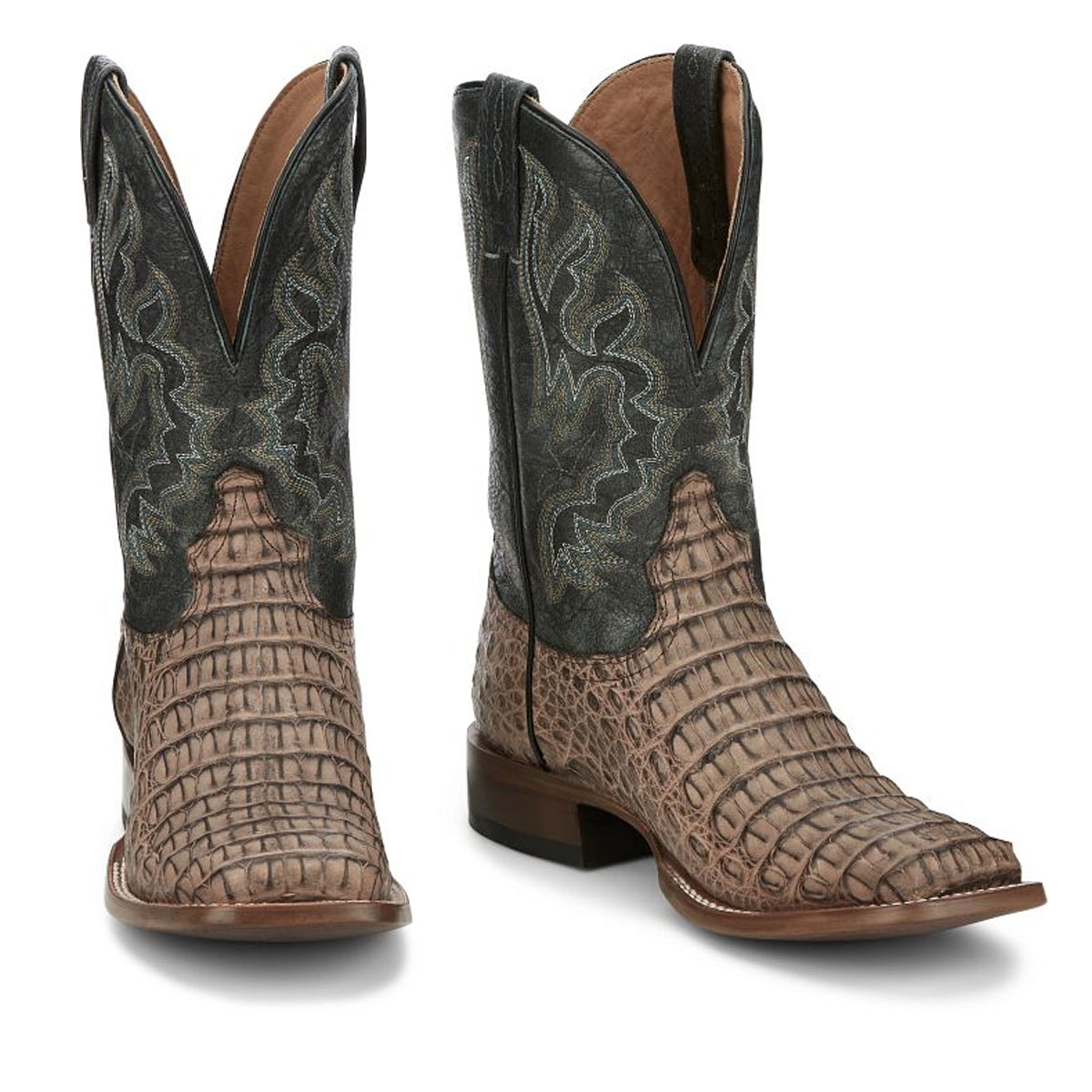 Tony Lamas Boots Footwear Western Marfa 11" Caiman Color Brown image 0