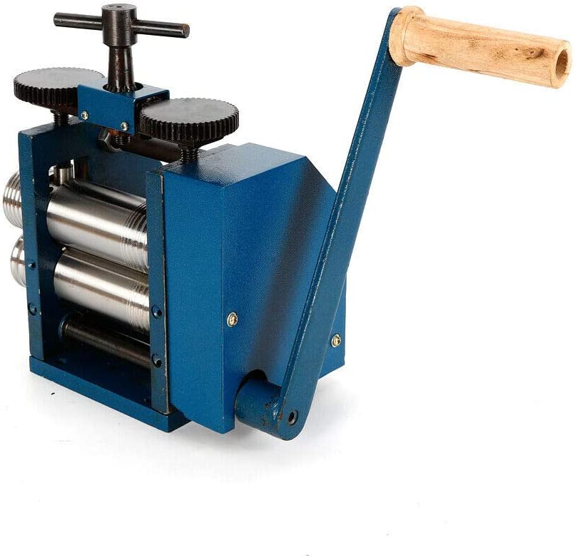 BoTaiDaHong 85mm/120mm Manual Rolling Mill Machine Assembled Jewelry Metal Wire Press Rolling Mill Jewelry Rolling Mill Hand Operate Manual Rolling Mill Machine (120mm) image 2