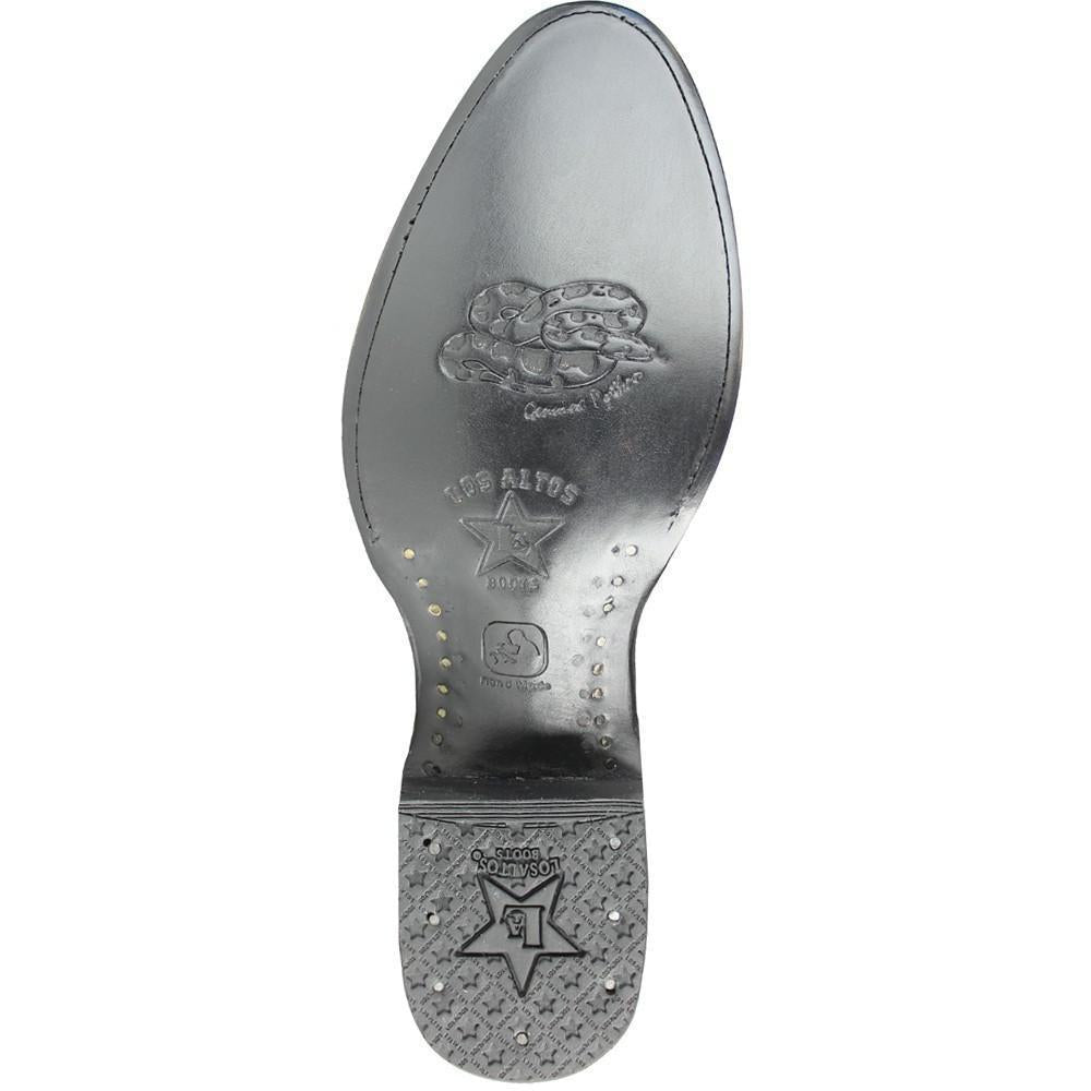 Los Altos Boots Mens #655749 Round Toe | Genuine Python Snakeskin Boots Handmade | Color Natural image 1