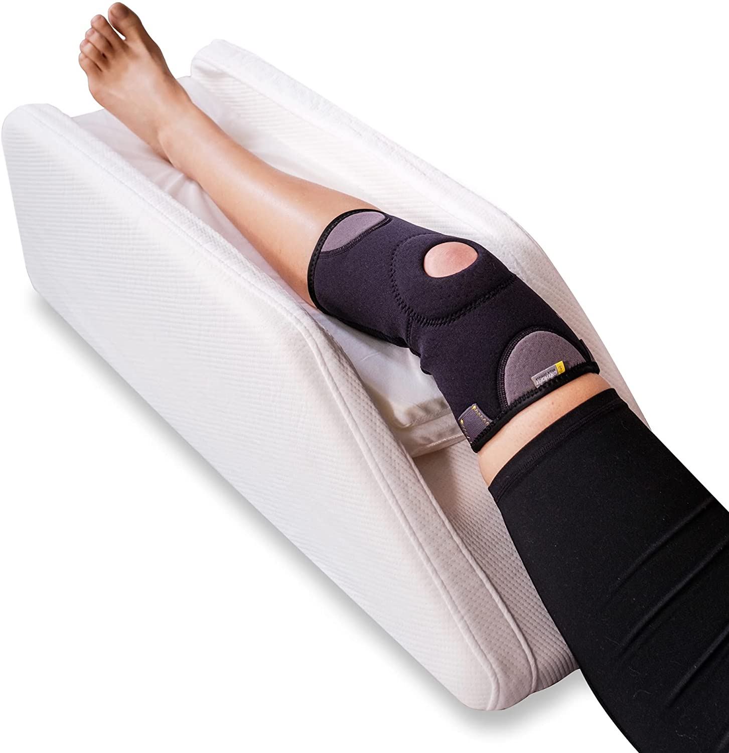 PureComfort - Adjustable Leg, Knee, Ankle Support and Elevation Pillow | Surgery | Injury | Rest | (Standard) image 1